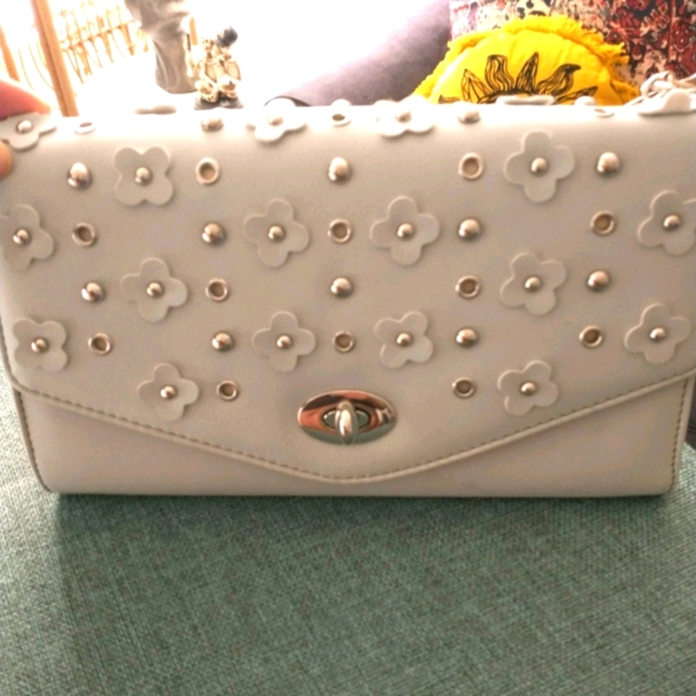 Blue Floral Clutch